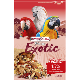 Versele Laga Exotic Nut mix - храна за средни и големи папагали с ядки, 750 г.